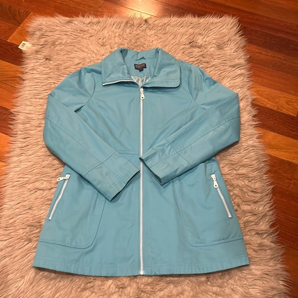 Pendleton vintage‎ light blue cotton lined zip up jacket